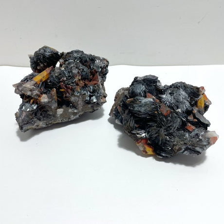 2 Pieces Raw Specularite Crystal Specimen Specular Hematite Specimen For Collection - Wholesale Crystals