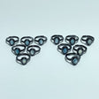 2 Styles Aquamarine Black Rings Wholesale - Wholesale Crystals