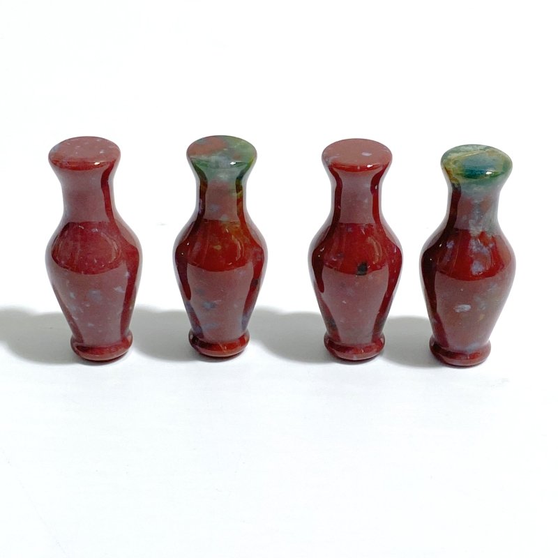 2 Types Vase Carving Wholesale Ocean Jasper Rhodonite -Wholesale Crystals