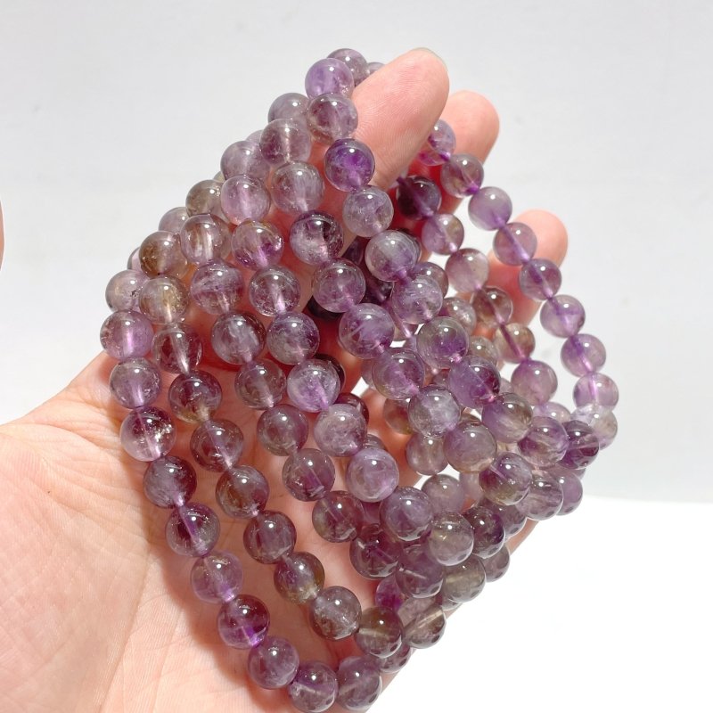 20 Pieces 8mm Ametrine Bracelets - Wholesale Crystals