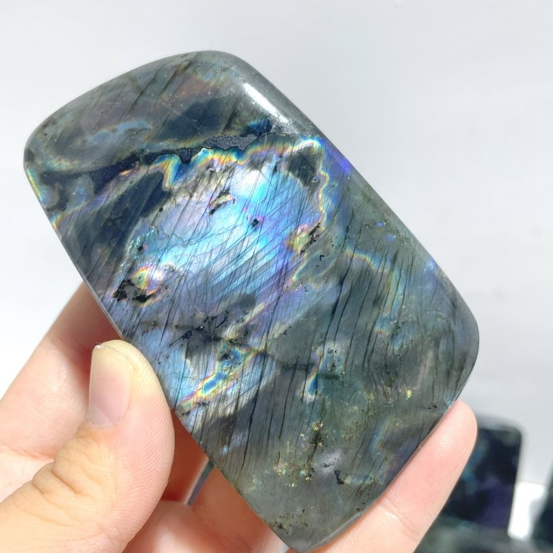20 Pieces High Quality Polished Purple Blue Labradorite Free Form - Wholesale Crystals