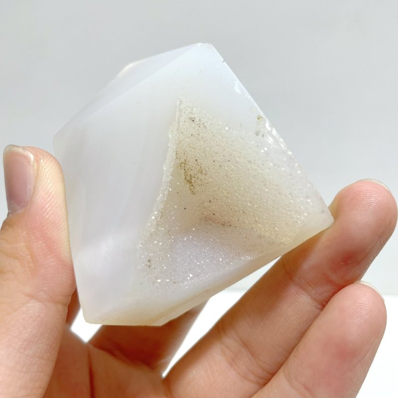 21 Pieces Geode Druzy Agate Four - sided Tower Point - Wholesale Crystals