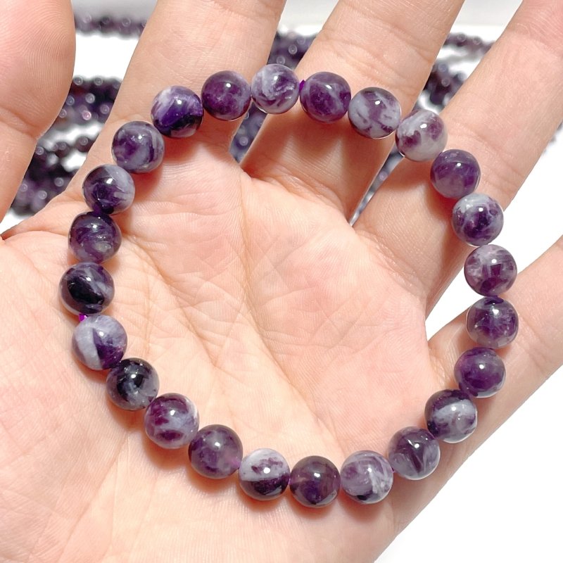 23 Pieces 8mm Spark Lepidolite Bracelets - Wholesale Crystals