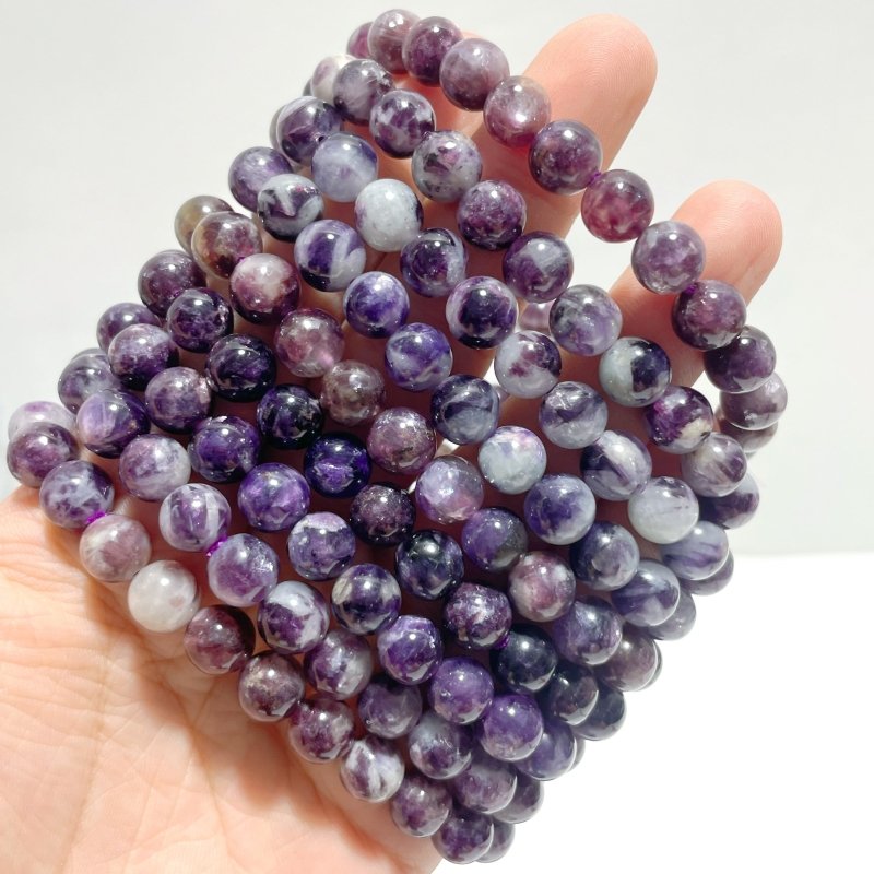 23 Pieces 8mm Spark Lepidolite Bracelets - Wholesale Crystals