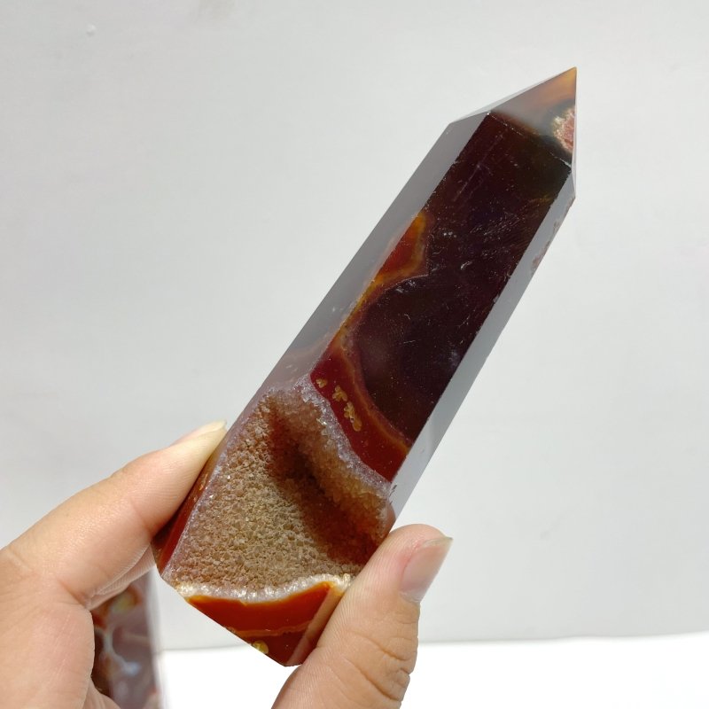 23 Pieces Carnelian Mixed Quartz Tower Point - Wholesale Crystals
