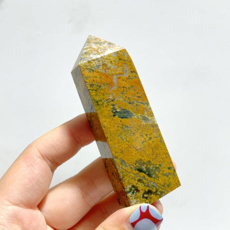 23 Pieces Ocean Jasper Four - sided Point 3 - Wholesale Crystals