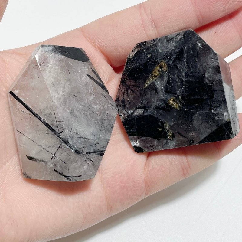 24 Pieces Black Tourmaline Quartz Free Form - Wholesale Crystals