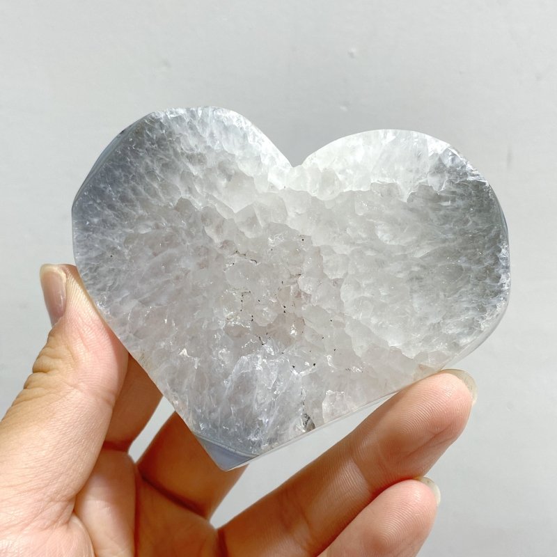 24 Pieces Geode Druzy Agate Heart -Wholesale Crystals