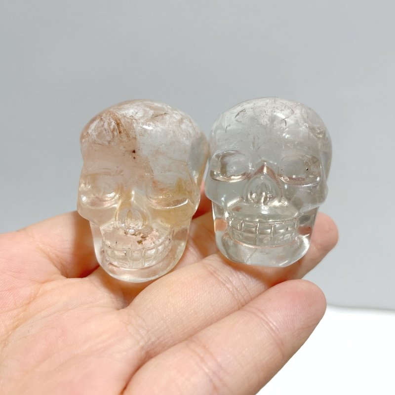 2.5 - 3.5cm Clear Quartz Skull Carving Wholesale - Wholesale Crystals