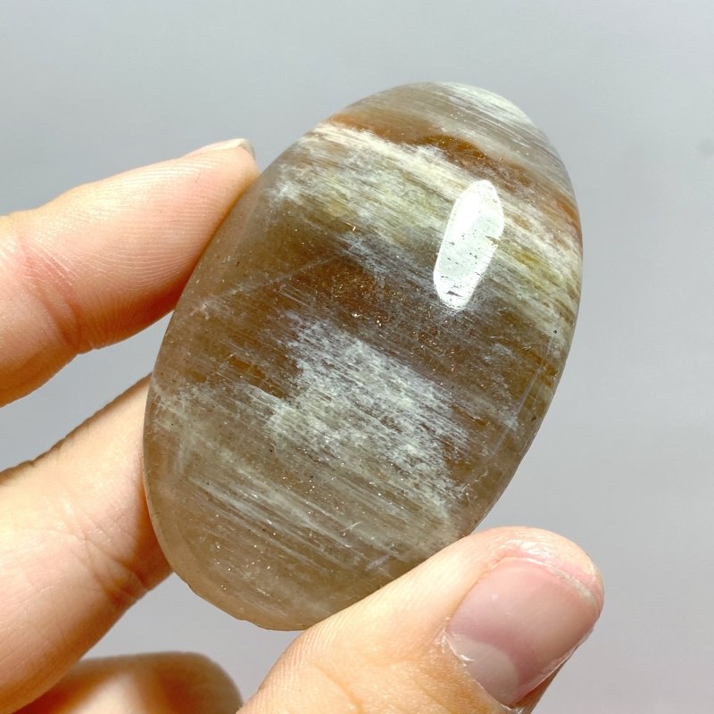 254 Pieces Sunstone Mixed Moonstone Palm Closeout - Wholesale Crystals