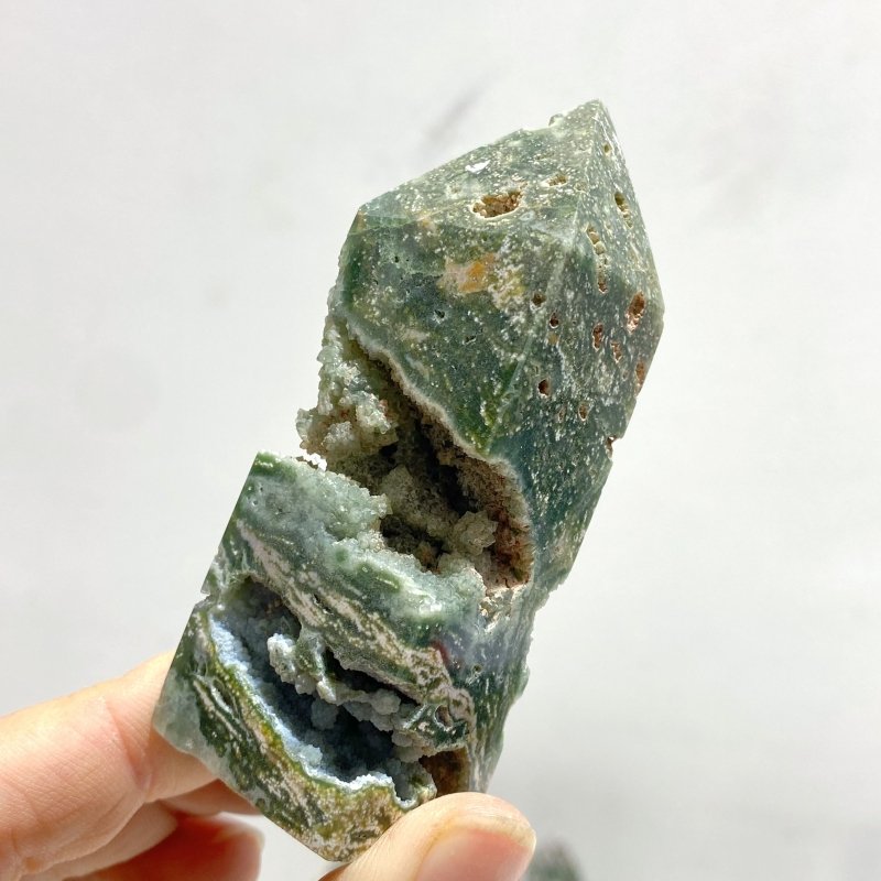 26 Pieces Beautiful Vein Ocean Jasper Four - sided Tower Points - Wholesale Crystals