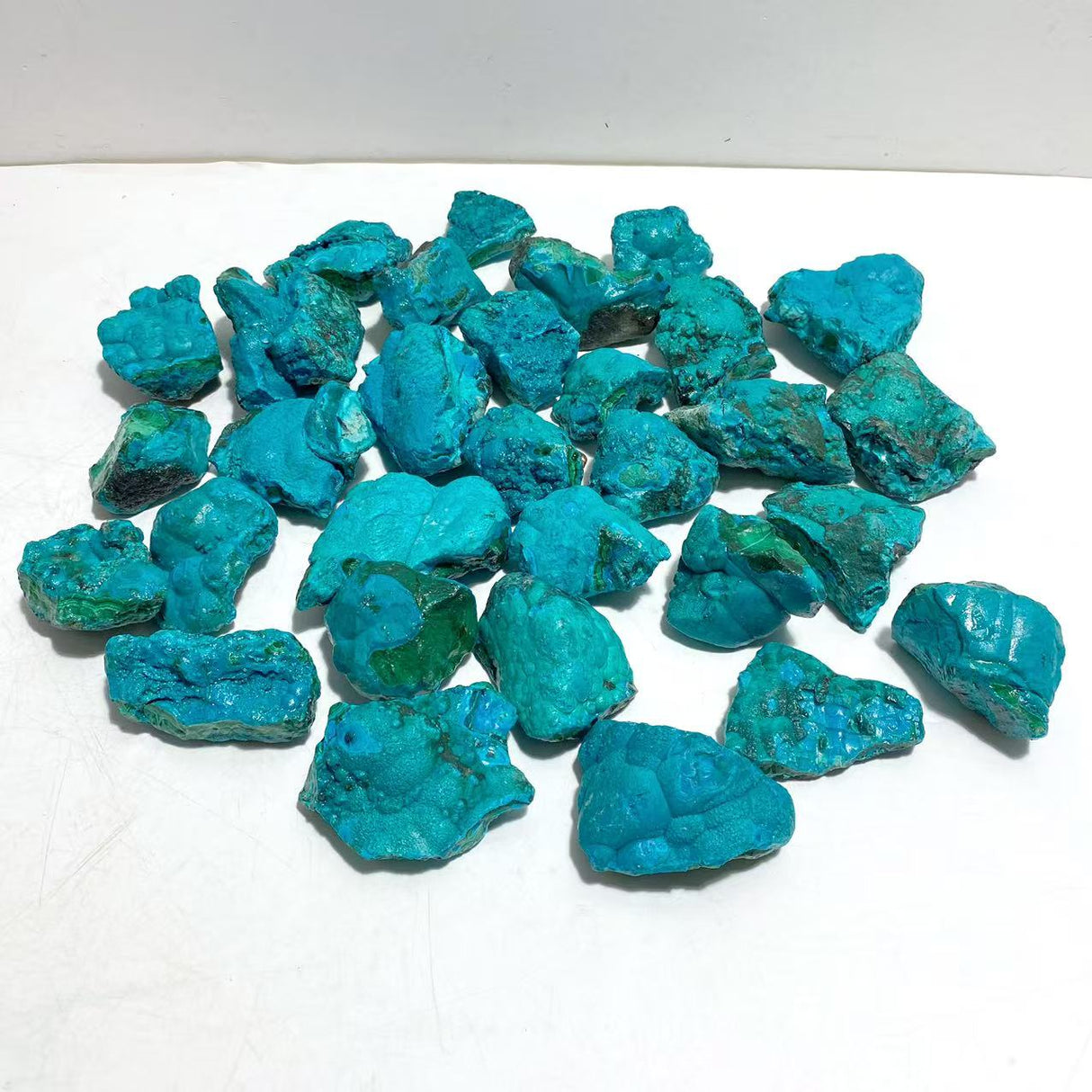 31 Pieces Beautiful Raw Chrysocolla Mixed Malachite Specimen
