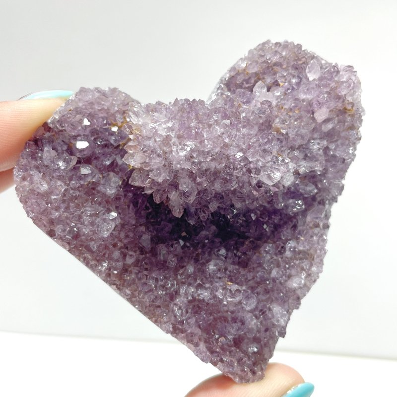 29 Pieces Beautiful Amethyst Cluster Heart - Wholesale Crystals