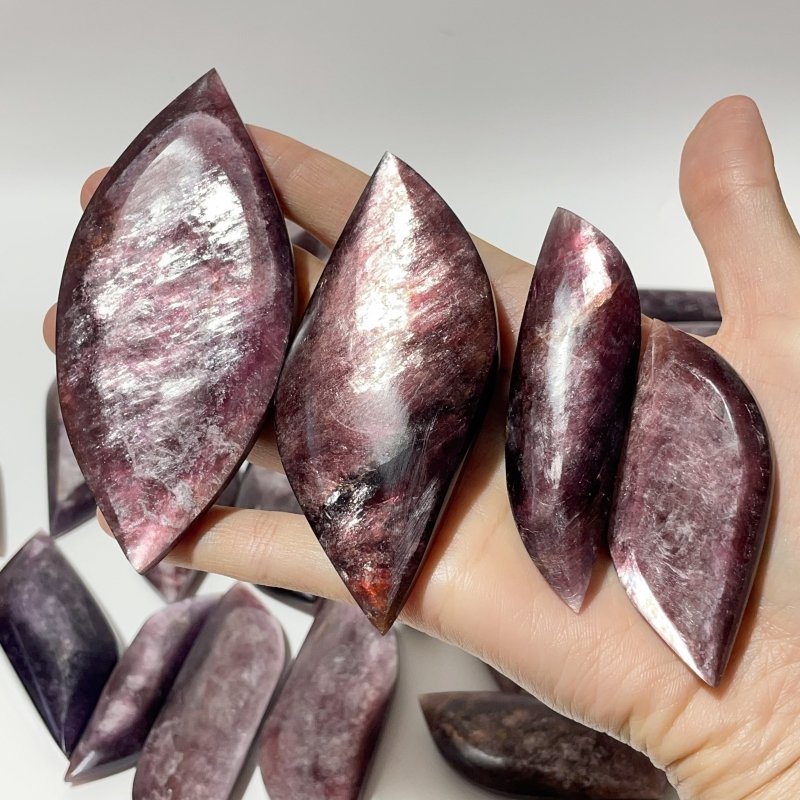 29 Pieces High Quality Purple Flash Lepidolite Leaf -Wholesale Crystals