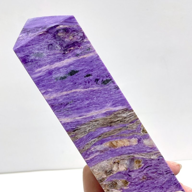 29CM Large Purple Charoite Tower For Collection - Wholesale Crystals