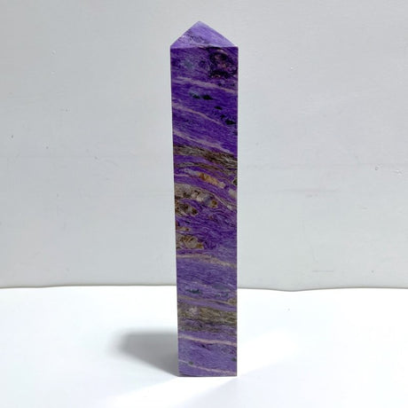 29CM Large Purple Charoite Tower For Collection - Wholesale Crystals