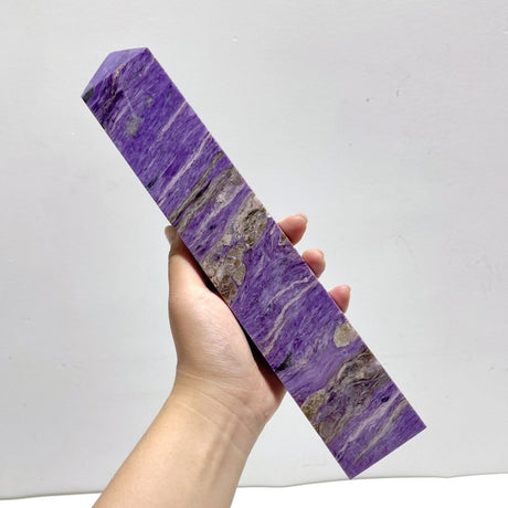 29CM Large Purple Charoite Tower For Collection - Wholesale Crystals