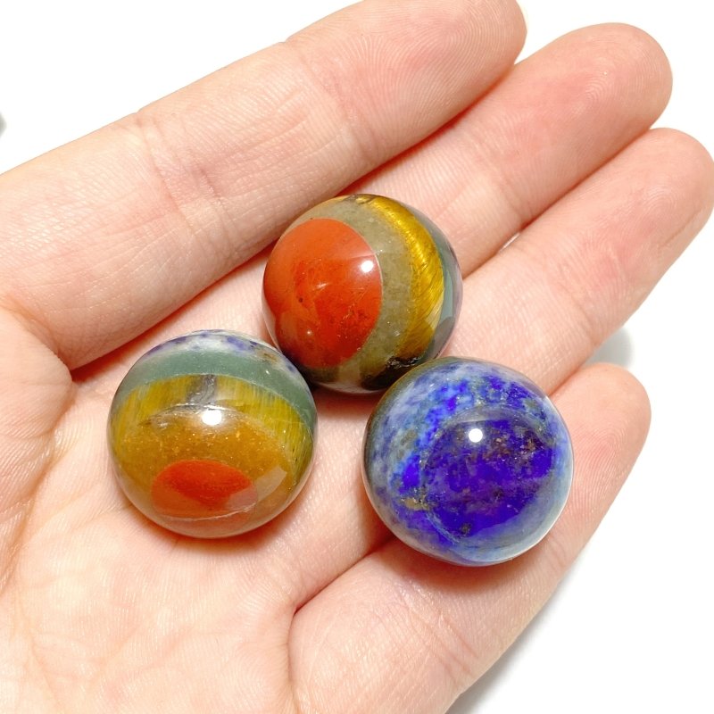 2CM 7 Chakra Spheres Wholesale - Wholesale Crystals