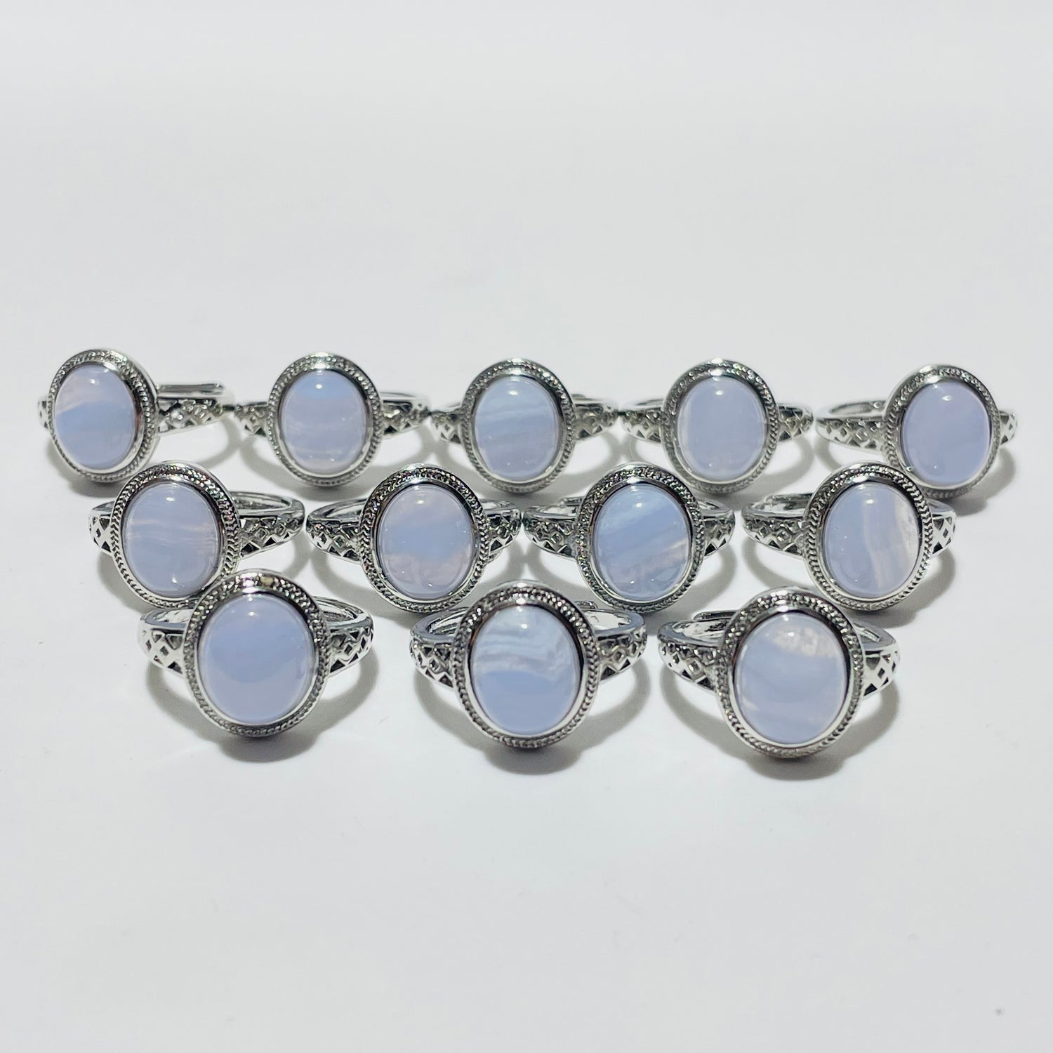 Beautiful Blue Lace Agate Ring Wholesale