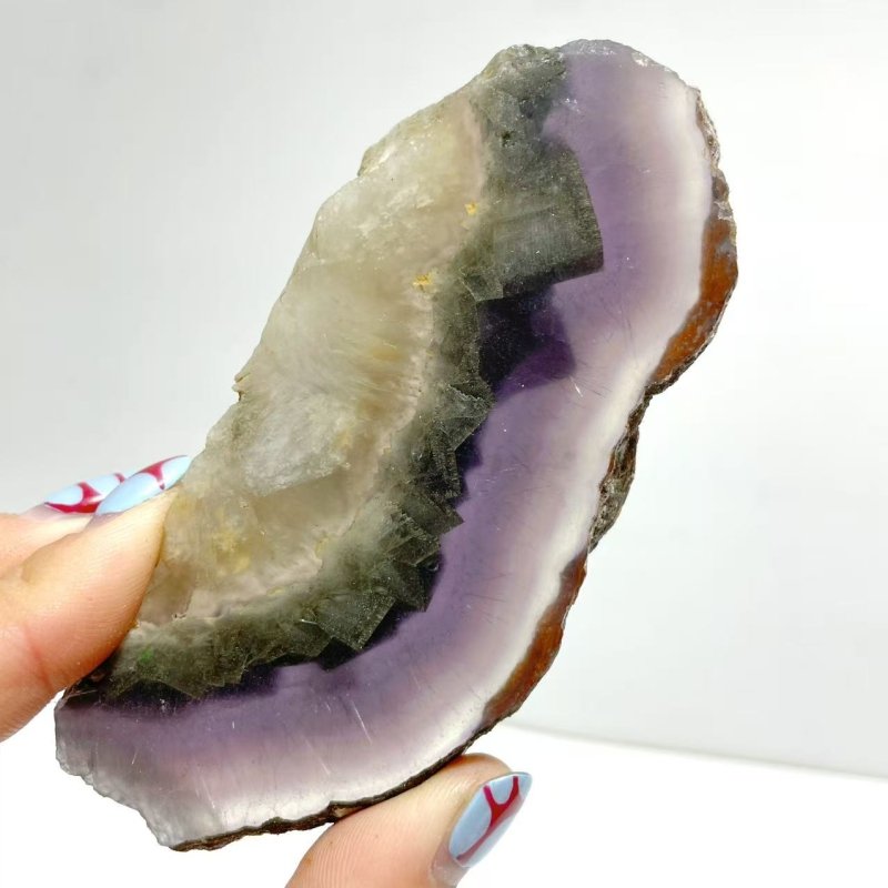 3 Pairs Fluorite Mixed Pyrite Butterfly Wing With Stand 7 - Wholesale Crystals