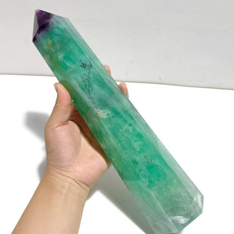 3 Pieces Beautiful Large Fluorite Point Dentritic For Collection - Wholesale Crystals