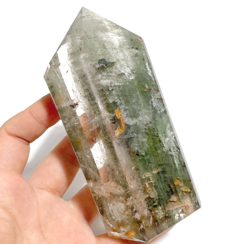 3 Pieces Garden Quartz Points With Stand - Wholesale Crystals