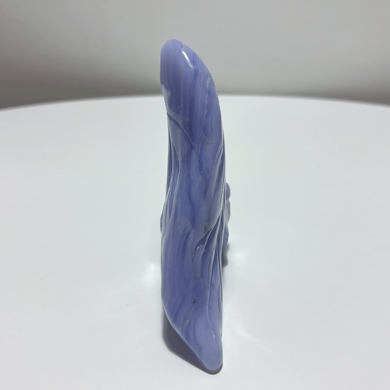 3 Pieces High Quality Blue Lace Agate Skull Carving - Wholesale Crystals