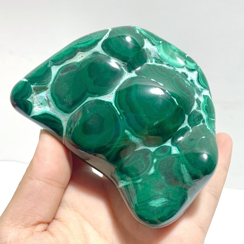 3 Pieces High Quality Polished Malachite Free Form - Wholesale Crystals