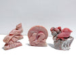 3 Pieces Pink Opal Bird Carving - Wholesale Crystals