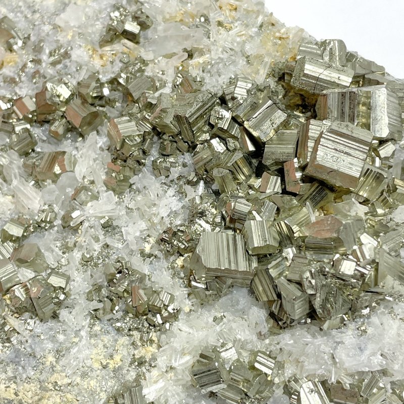 3 Pieces Pyrite Mixed Clear Quartz Cluster Specimen For Collection - Wholesale Crystals
