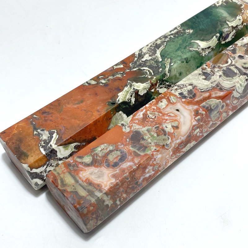 3 Pieces Tall China Agate Tower Point - Wholesale Crystals