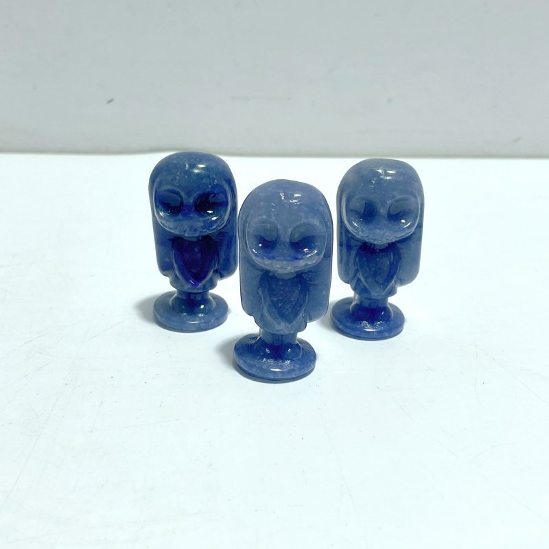 3 Types Jack Skellington's Bride Sally Carving Wholesale Obsidian Sodalite Blue Aventurine - Wholesale Crystals