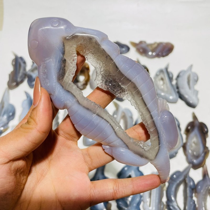 30 Pieces Druzy Geode Agate Giant Salamander Carving -Wholesale Crystals
