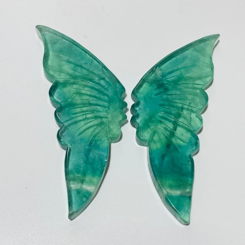 31 Pairs Rainbow Fluorite Butterfly Carving (A1BTF) - Wholesale Crystals