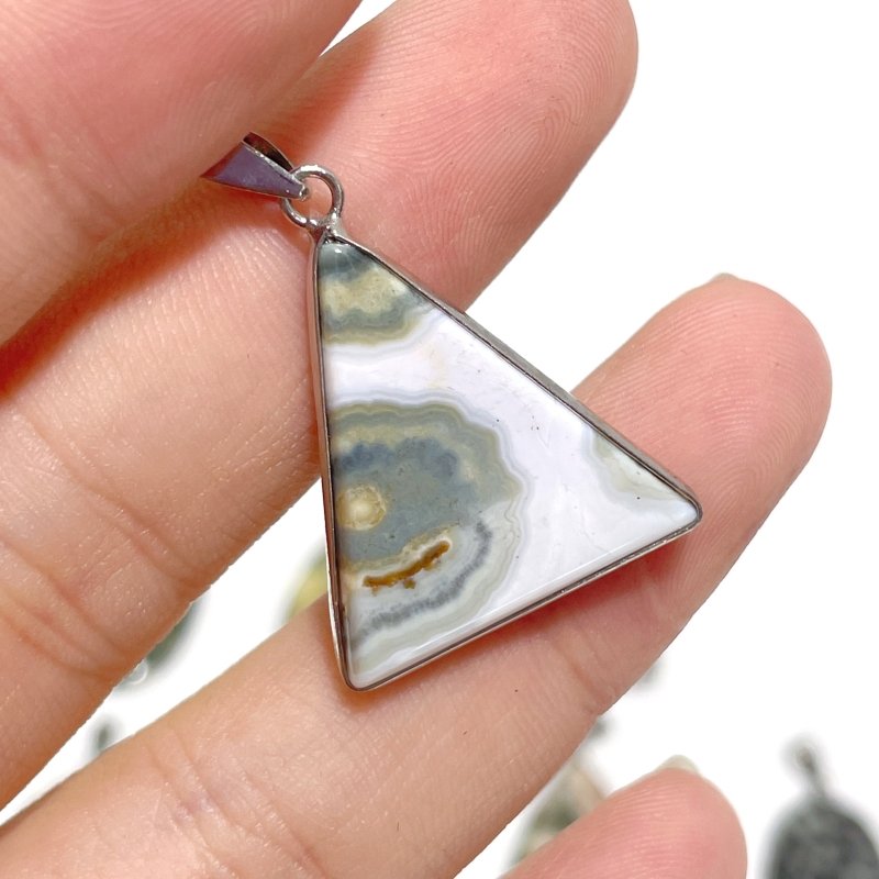 32 Pieces Beautiful 8th Vein Ocean Japser Pendant - Wholesale Crystals