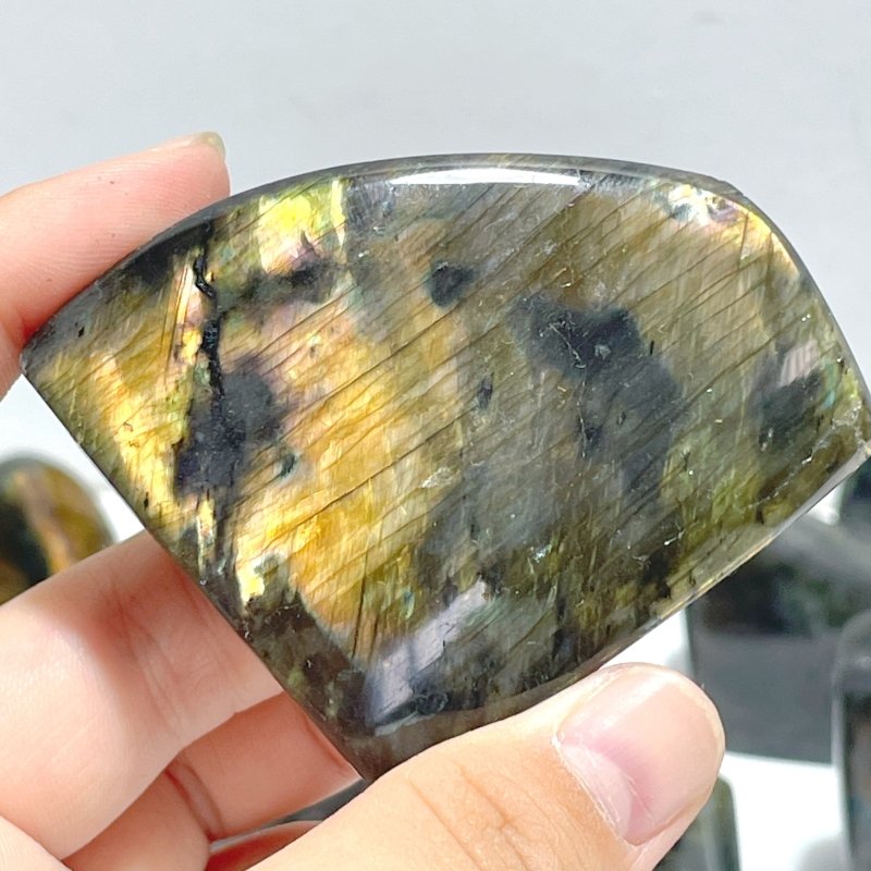 33 Pieces Labradorite High Quality Polished Free Form - Wholesale Crystals