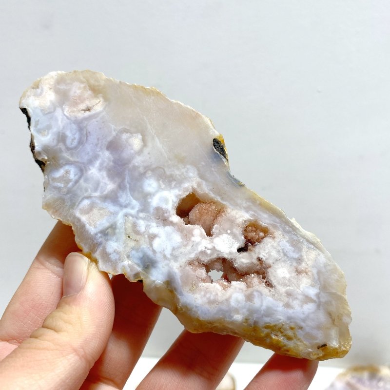 33 Pieces Sakura Flower Agate Slab - Wholesale Crystals