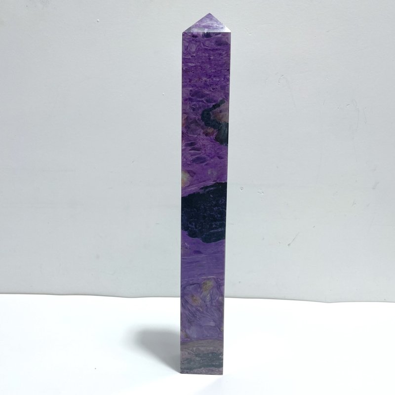 33.5CM Large Charoite Tower For Collection - Wholesale Crystals