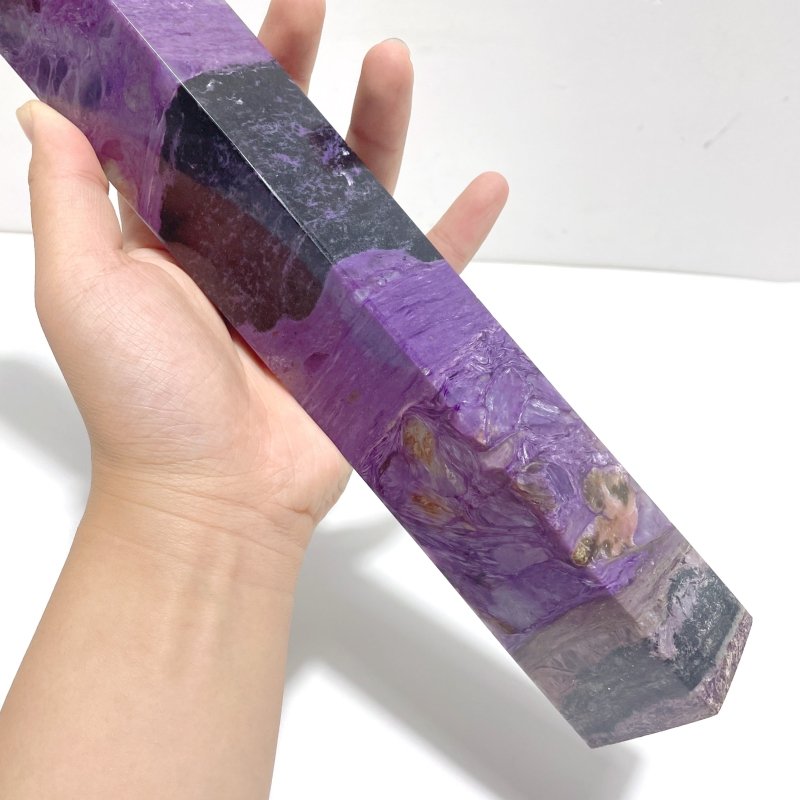 33.5CM Large Charoite Tower For Collection - Wholesale Crystals