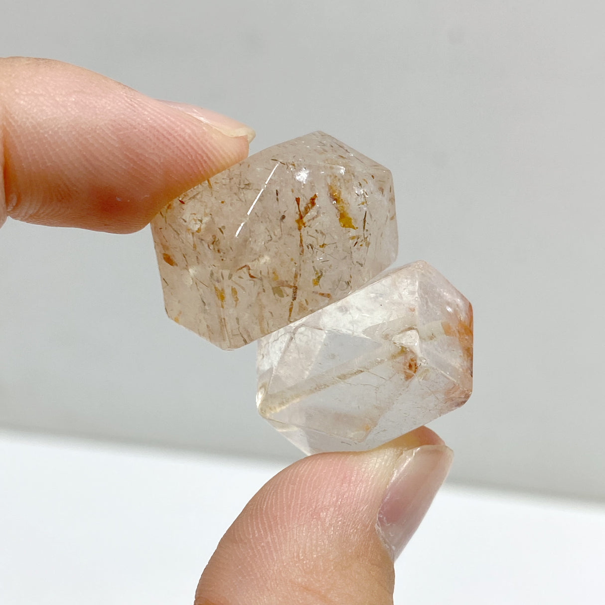 63 Pieces Mini Red Rutile Quartz Free Form Accessories For Jewelry Making DIY Pendant