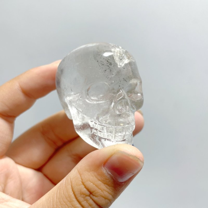 3.5 - 5.5cm Clear Quartz Skull Carving Wholesale - Wholesale Crystals