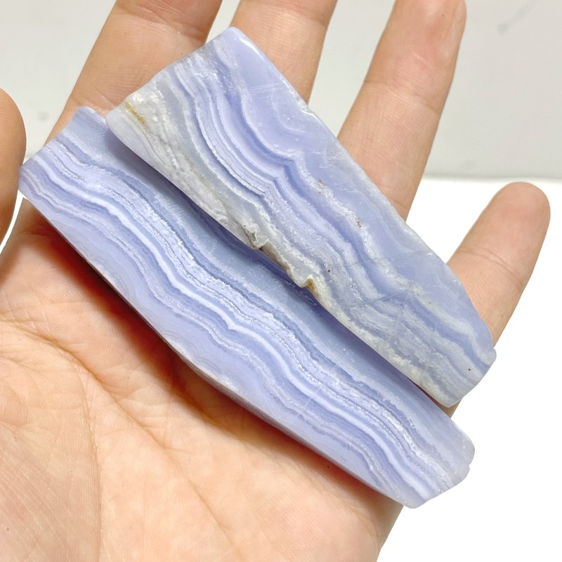 37 Pieces Beautiful Blue Lace Agate Free Form Mixed Size - Wholesale Crystals