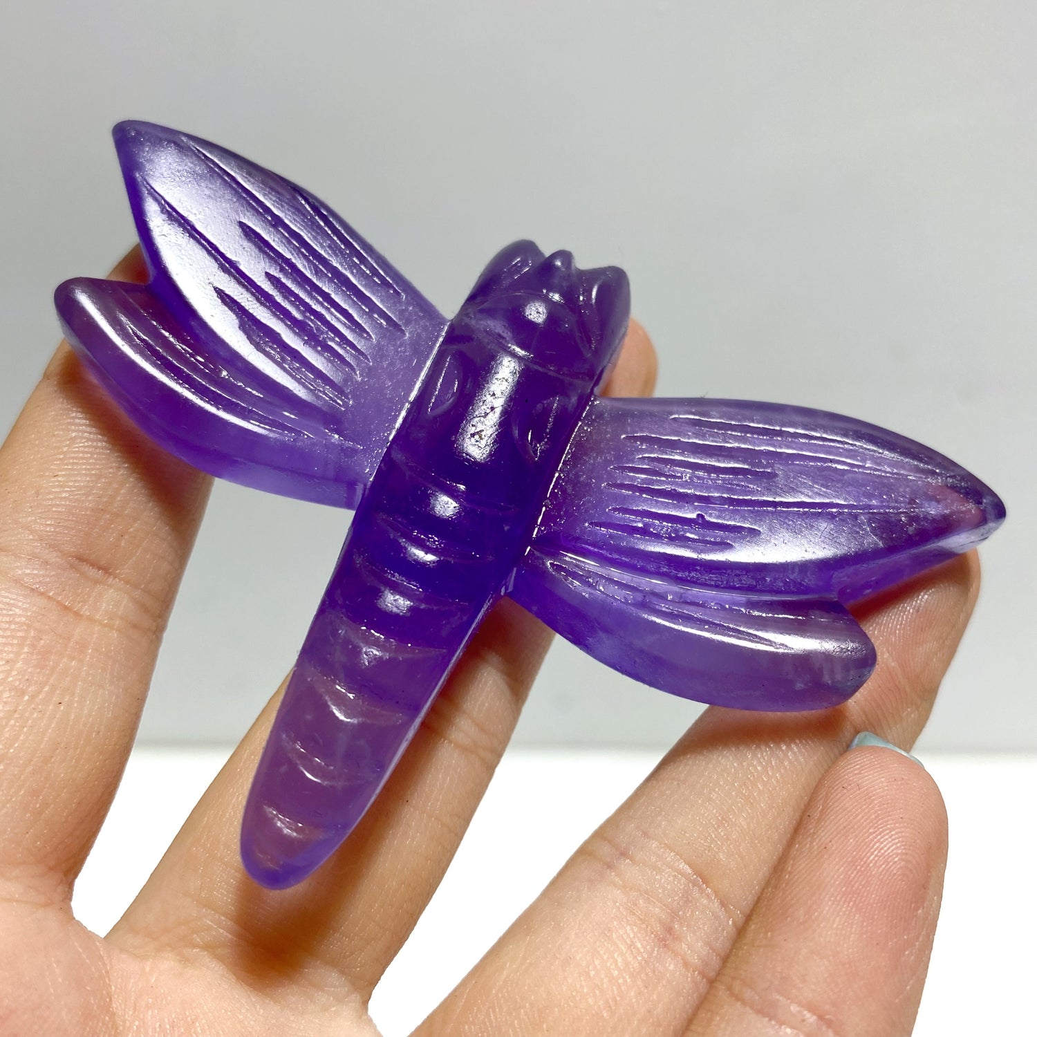 6 Types Dragonfly Crystal Carving Wholesale Caribbean Calcite Rose Quartz