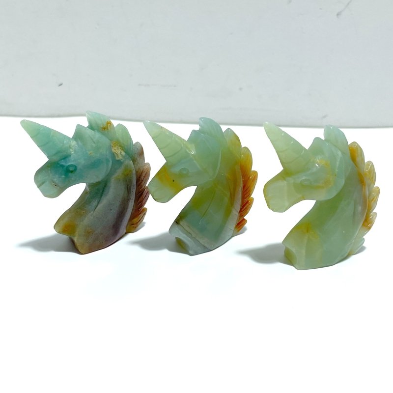 39 Pieces Caribbean Calcite Unicorn Carving - Wholesale Crystals