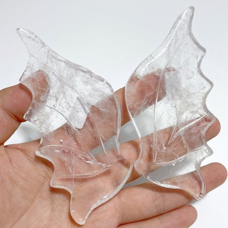4 Pairs Flying Dragon Wing With Stand Clear Quartz Sunstone Black Sakura Agate - Wholesale Crystals