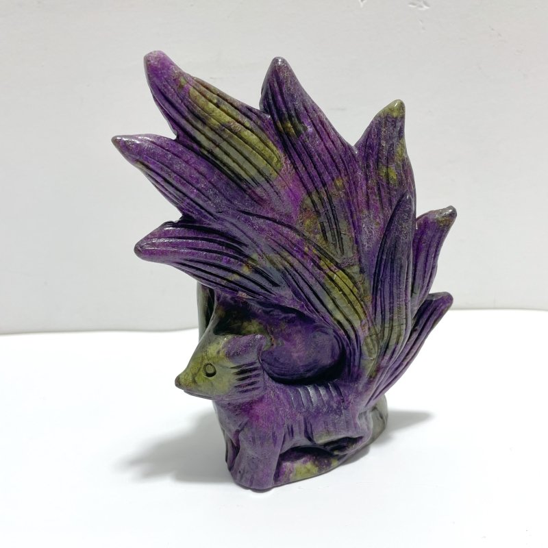4 Pieces Atlantisite Nine - tailed Fox Carving - Wholesale Crystals