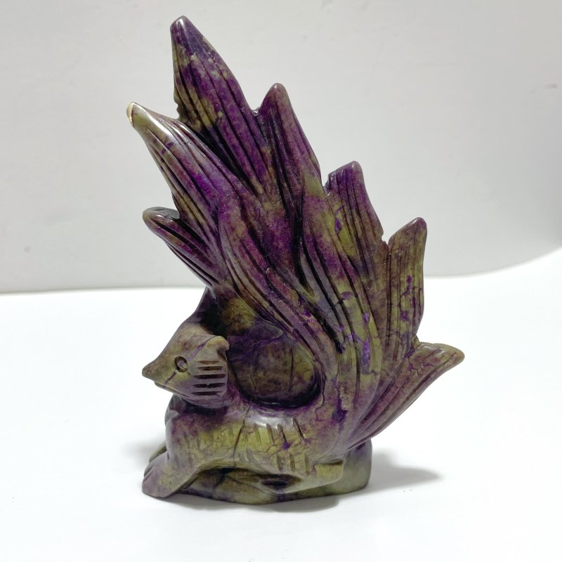 4 Pieces Atlantisite Nine - tailed Fox Carving - Wholesale Crystals