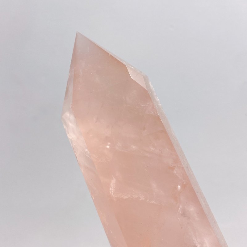 4 Pieces High Quality Large Madagascar Rose Quartz Tower Points - Wholesale Crystals
