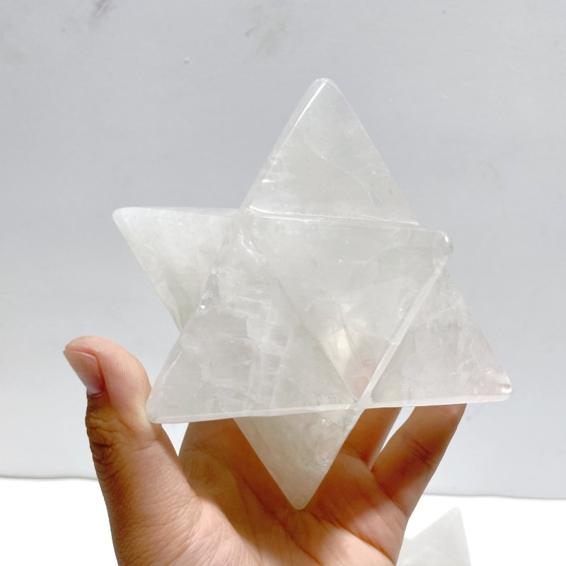 4 Pieces Large Clear Quartz Merkaba - Wholesale Crystals