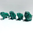4 Pieces Malachite Lion Carving - Wholesale Crystals
